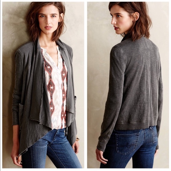 Anthropologie Sweaters - Anthro Saturday Sunday Seamed Ruffle Cardigan